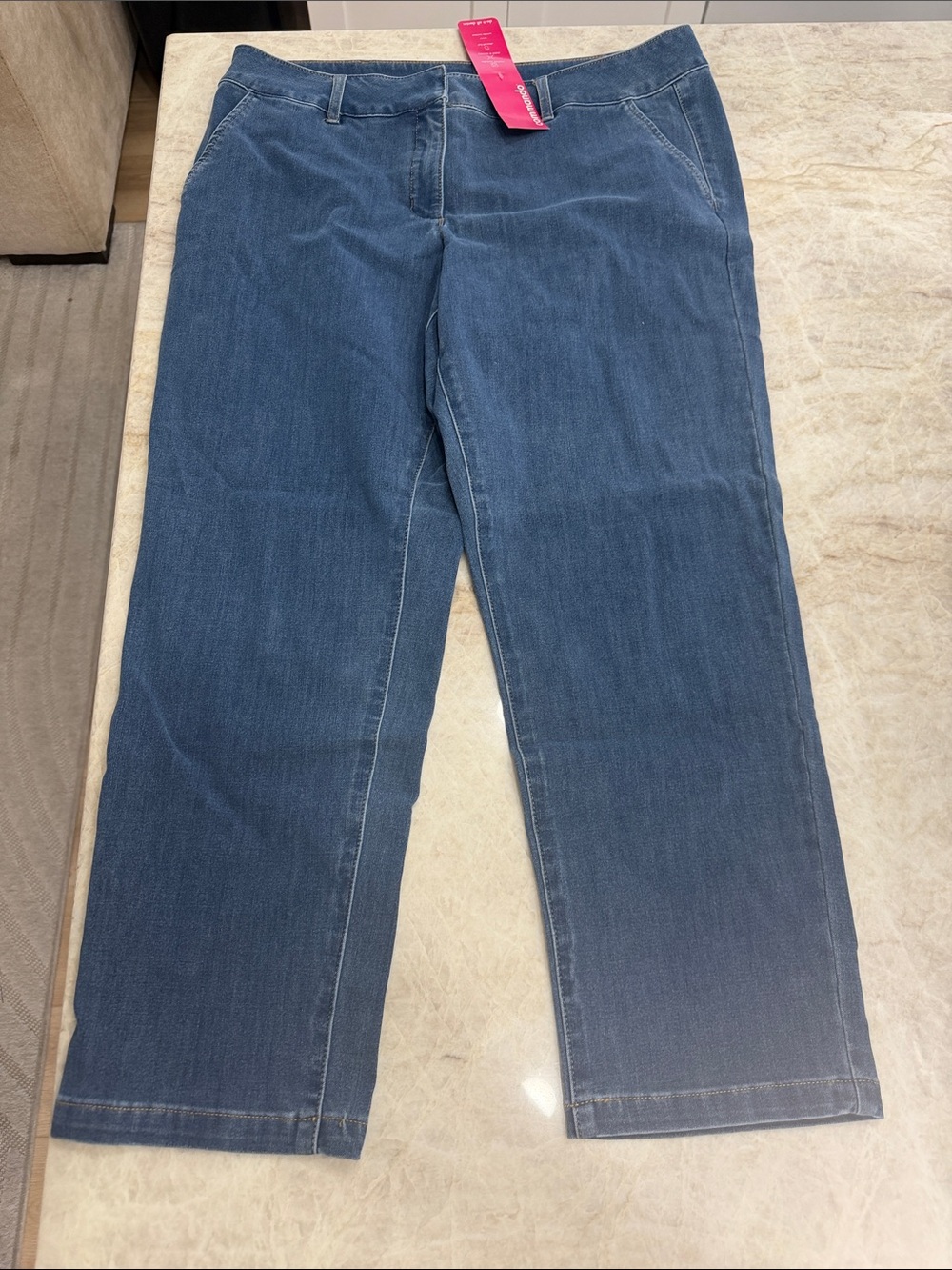 Commando Straight-Leg Jeans in Medium Blue